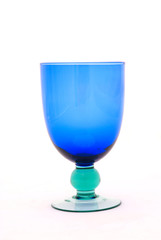 Wine glass in blue