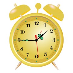 golden alarm clock