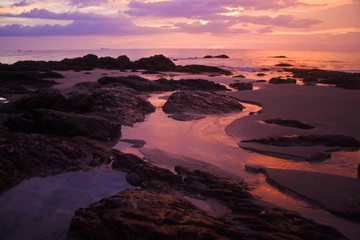 sunset on island koh lanta