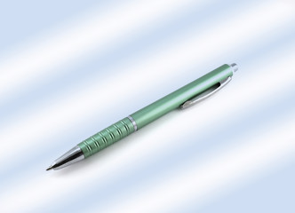 Green ball-point pen