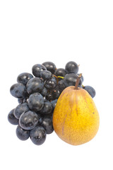 Fresh fruits isolated on white background