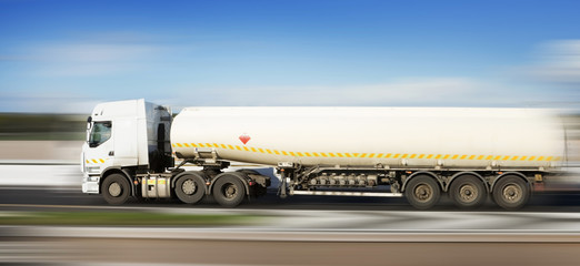 fuel truck in motion - 26462014