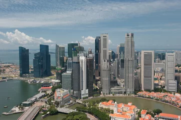Zelfklevend Fotobehang Panorama of Singapore © javarman