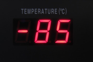 -80 degrees laboratory freezer