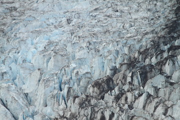 Mittelmoräne des Salmon-Gletschers (Alaska)