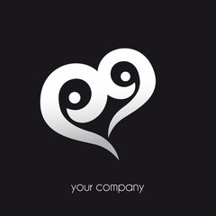 logo entreprise, coeur