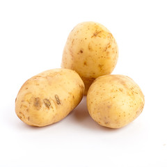 potatoes isolated