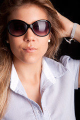 Young and beautiful woman posing