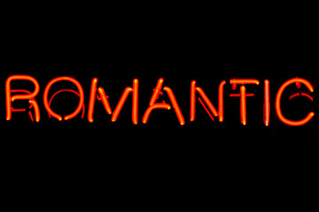 Romantic neon sign