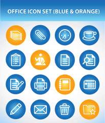 Office Icon Set (Blue & Orange)