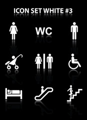 Icon set white #3