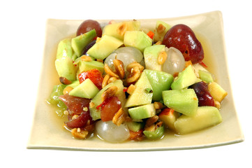 Thai spicy mixed fruits salad