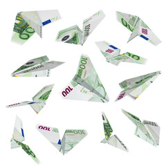 Euro plane flying