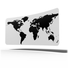 worldmap curve card