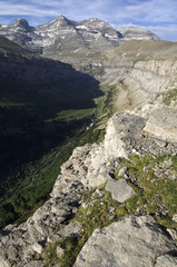 Ordesa valley in Pyrenees, Spain