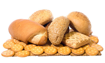 small roll pikelets and biscuits