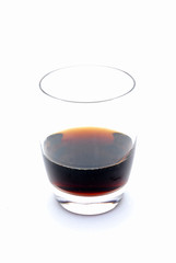 Glass of soft drink
