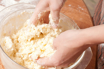 Freshly prepared bread dough