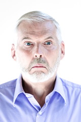 Senior man portrait dumb