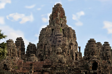 Fototapeta na wymiar the bayon temple at angkor wat