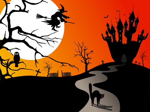 Halloween Grußkarte - Hintergrund