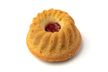 cake stuffed with red jam