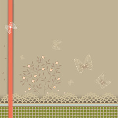 Background with butterflies