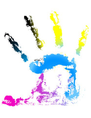 CMYK Handprint