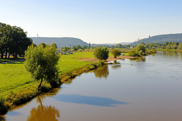 Fototapeta na wymiar Minden an der Weser mit der Porta Westfalica