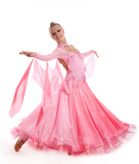 Woman with a beautiful dress