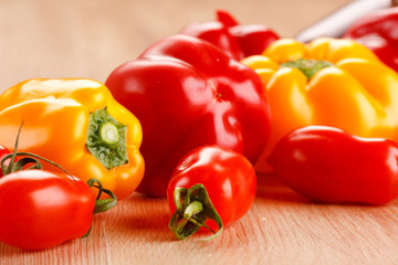 fresh vegetables on the table