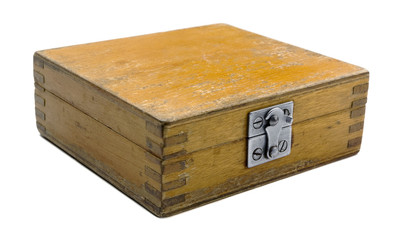 Old wooden box