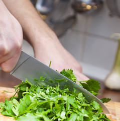 Cook cut Parsley