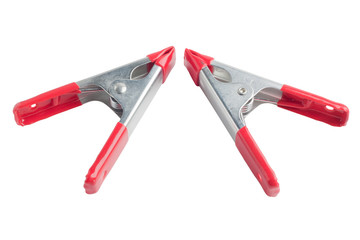 Two spring clamps