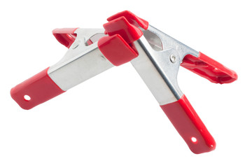 Two spring clamps