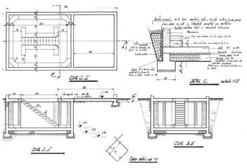 Detail of an architect blueprint
