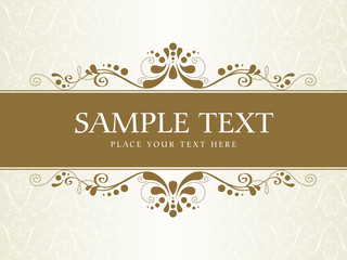 Einladungskarte in Erdt&ouml;nen