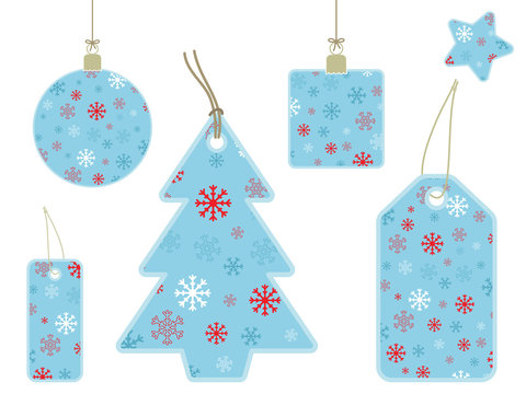 snowflake gift tags