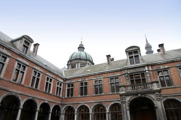 Fototapeta premium Palais de Justice courtyard, Namur, Wallonia, Belgium, Europe