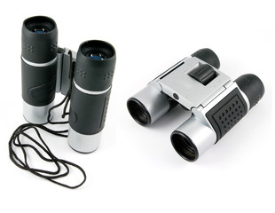 silver binoculars