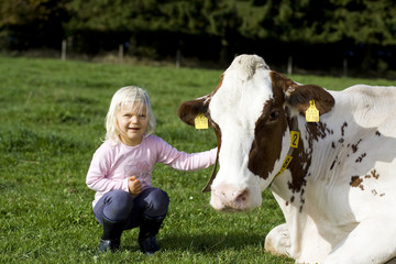 Kind und Kuh
