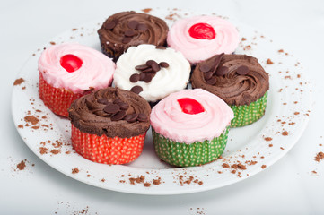 Plate of Cupcakes