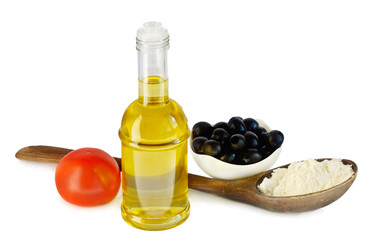 Olive oil and olives