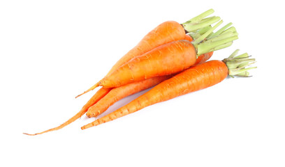 Ripe fresh carrots