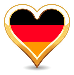 Obraz premium Heart Germany Flag