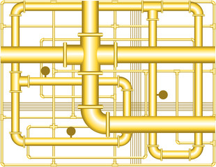 Vector pipes background