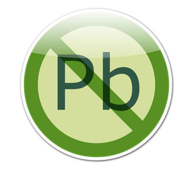 Pegatina libre de plomo