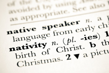 dictionary definition of the nativity