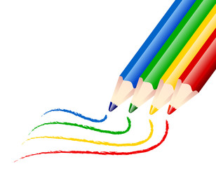 Vector pencils background