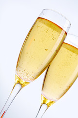 Glasses with champagne